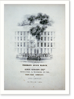 Vintage Americana Print - Fireman's quick march - Vintage Home Decor Print