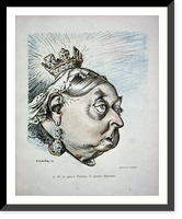 S.M. la Queen Victoria, la grand Doyenne - 2, Antique Print