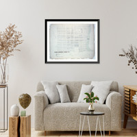 Historic Framed Print, Albany, Dougherty County, Ga. Distribution of 2,500 Negro inhabitants,  17-7/8" x 21-7/8"
