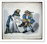 Historic Framed Print, A lying-in visit; or a short-sighted mistake! - 2,  17-7/8" x 21-7/8"