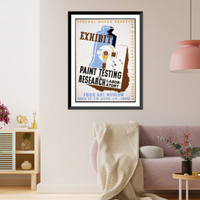 Exhibit Paint testing and research laboratory : Fogg Art Museum. Classic, Historic Print