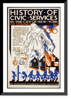 History of civic services in the city of New York Fire Department No. 1 : Fire department founded by Petrus Stuyvesant, Vintage Poster