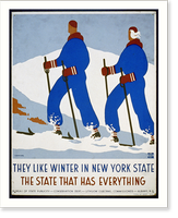 They like winter in New York State The state that has everything.J. Rivolta, Antique Print
