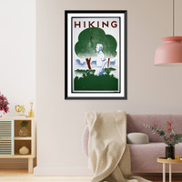 Hiking. WPA recreation project, Dist. No. 2.Beard, Antique Poster