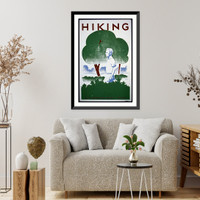 Hiking. WPA recreation project, Dist. No. 2.Beard, Antique Poster