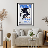 The enemy is syphilis Enlist employees in a campaign against it, Vintage Wall Art
