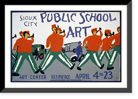 Public school art, Sioux City Art Center.made by WPA Federal Art Project, Iowa. - 2, Antique Poster