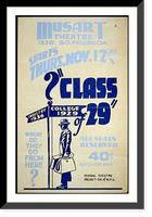 Historic Framed Print, Class of 29" Where do they go from here?",  17-7/8" x 21-7/8"