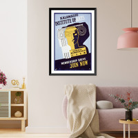 Kalamazoo Institute of Arts - membership drive - join now Classic, Antique Poster