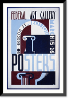 Posters, Federal Art Gallery, 50 Beacon St., Boston.RW. Classic, Vintage Wall Art