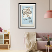 Historic Framed Print, Art exhibition, WPA Federal Art Project, New Bedford Free Public Library, Jan. 25 to Feb. 7 Lectures. - 2,  17-7/8" x 21-7/8"