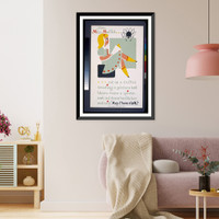Little Miss Muffet. reading a picture book..Gregg, Vintage Poster