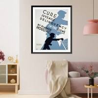 Historic Framed Print, Cure juvenile delinquency in the slums by planned housing - 2,  17-7/8" x 21-7/8"