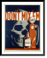 Historic Framed Print, Don't mix 'em,  17-7/8" x 21-7/8"