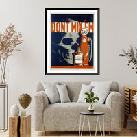 Historic Framed Print, Don't mix 'em,  17-7/8" x 21-7/8"