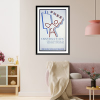 Historic Framed Print, Free instruction for children in painting & drawing.nbs.,  17-7/8" x 21-7/8"