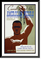 Historic Framed Print, Cavalcade of the American negro The story of the Negro's progress during 75 years, compiled by the Illinois Writers Project.Cleo. - 2,  17-7/8" x 21-7/8"