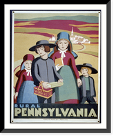 Historic Framed Print, Rural Pennsylvania.Katherine Milhous.,  17-7/8" x 21-7/8"