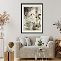 Oh! - tee hee! - horrors!" How true it is that politics make strange bedfellows!", Historic Print