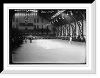 Indoor tennis, 7th regiment armory, Antique Print