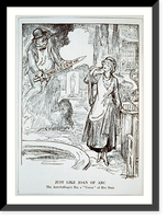 Just like Joan of Arc. The anti-suffragist has a vision" of her duty" Classic, Vintage Poster