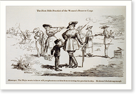 The first rifle practice of the Women's Reserve Corps Classic, Historic Reproduction