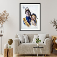 Historic Framed Print, The mascot,  17-7/8" x 21-7/8"