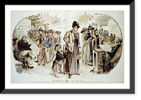 Historic Framed Print, The dignity of labor - true and false,  17-7/8" x 21-7/8"