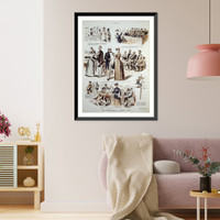 Antique Photo Print - The growing field of woman's work
