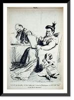 G.O.P. (to herself): If the Judge and I move to Washington, it won't take long to get rid of that brat!"", Antique Print