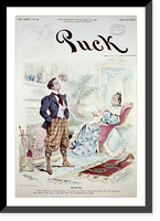 Historic Framed Print, Modern. Mrs. Newgurl (to daughter): Goodness me,  Kitty! Don't stand there with your hands in your pockets,  that way; - you don't know how ungentlemanly it looks!"",  17-7/8" x 21-7/8"
