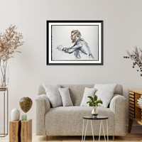 Historic Framed Print, Solicitor General Bork.Howard Brodie,  17-7/8" x 21-7/8" Historic Framed Print, Solicitor General Bork.Howard Brodie,  17-7/8" x 21-7/8"