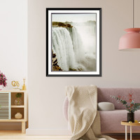 Historic Framed Print, Horseshoe Falls II, Niagara, New York - 2,  17-7/8" x 21-7/8"