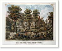 The home of General Grant, St. Louis County, Mo. - 2, Antique Print