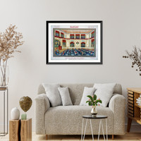 Historic Framed Print, H.I.M. the Halifa Mohamed Rashad V. opens the Ottoman Parliament,  17-7/8" x 21-7/8"