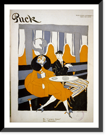 He: I propose dinner." She: "Materialist"", Vintage Poster