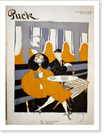 He: I propose dinner." She: "Materialist"", Vintage Poster