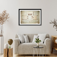 Historic Framed Print, Plan of the principal floor of the Capitol, U.S. - 2,  17-7/8" x 21-7/8"
