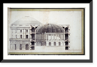 Historic Framed Print, [United States Capitol (Federal Capitol"),  Washington,  D.C. Cross section]" - 3,  17-7/8" x 21-7/8"