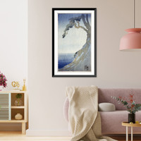 Embankment, showing bay in rainstorm.Bertha Lum, Vintage Wall Art