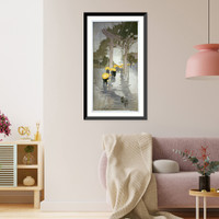 Historic Framed Print, Temple gate.Bertha Lum,  17-7/8" x 21-7/8"