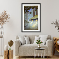 Historic Framed Print, The road to the forest.Bertha Lum.,  17-7/8" x 21-7/8"