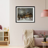 Historic Framed Print, New Year's Eve - 2,  17-7/8" x 21-7/8"