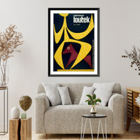 Historic Framed Print, V&yacute;stava Loutek, 10. 1. - 9.2.1964.Jaroslav S&#x0301;v&aacute;b,  17-7/8" x 21-7/8"