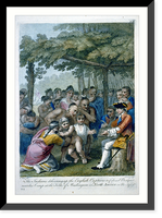 The Indians delivering up the English captives to colonel bouquet - 2, Antique Print