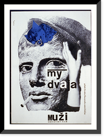 My dvaja. Muzi, sovietsky film, Vintage Print