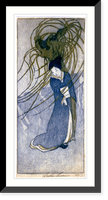 Aoyagi (yellow willow).Bertha Lum, Vintage Wall Art