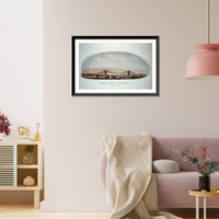 Historic Framed Print, East River Bridge,  17-7/8" x 21-7/8"