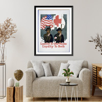 Loyalty to one means loyalty to both.Gordon Grant, Antique Print