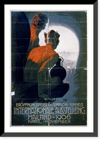 Er&ouml;ffnungsfeier des Simplon-Tunnels - Internationale Ausstellung Mailand - 1906, April - November, Antique Poster